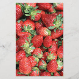 Papelería Foto de Fresas de Jugo Rojo