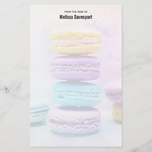 Papelería Foto de los coloridos Macarones Deliciosos