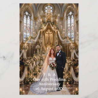 Papelería Foto del 15º aniversario de bodas