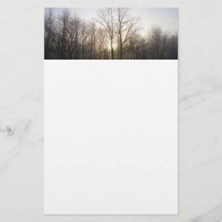 Papelería Fotografía de la naturaleza del amanecer de niebla