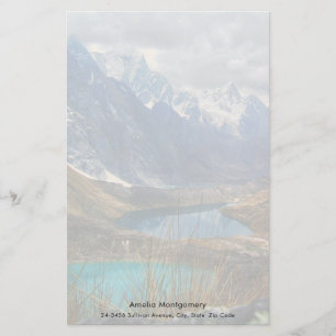 Papelería Fotografía de Montañas Alpinas Escénicas