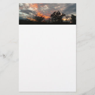 Papelería Fotografía del paisaje natural del atardecer de in