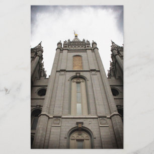 Papelería Fotografía del templo mormón de La Iglesia de Jesu