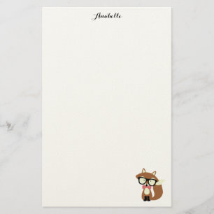 Papelería Fox de Brown del inconformista de la pajarita y de