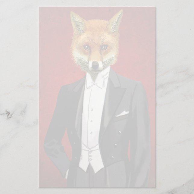 Papelería Fox En Demanda De Noche, Retrato (Anverso)