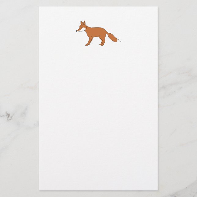 Papelería Fox. rojo (Anverso)