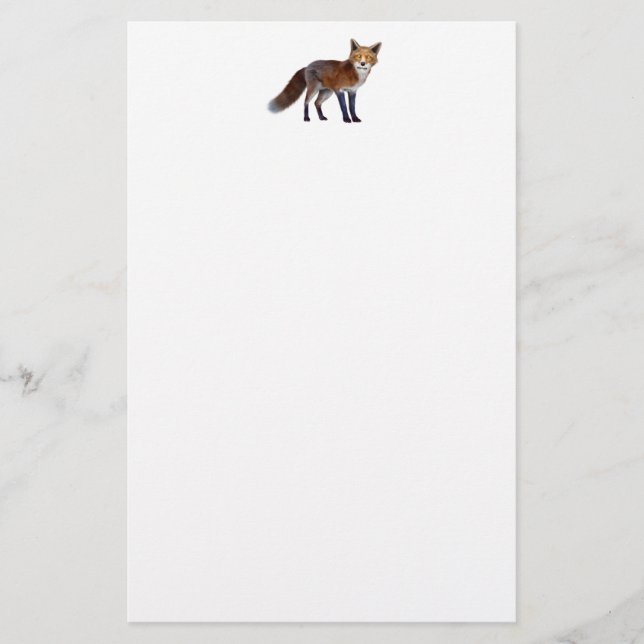 Papelería Fox rojo (Anverso)