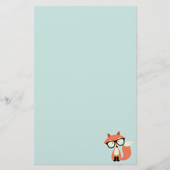 Papelería Fox rojo del inconformista lindo (Anverso)