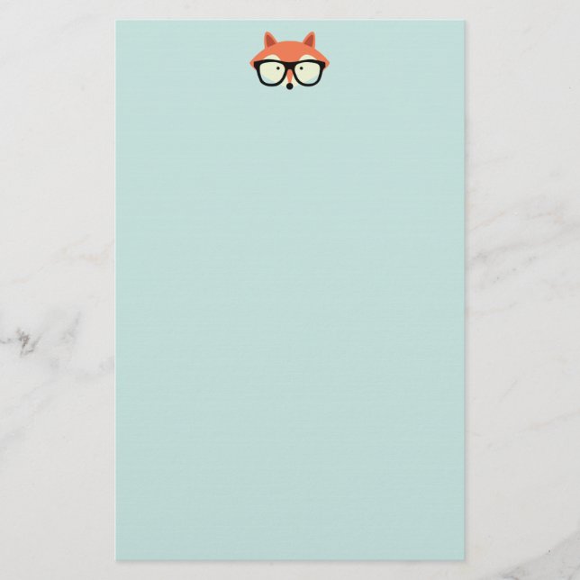 Papelería Fox rojo del inconformista lindo (Anverso)