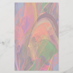 Papelería Fractal del flor del arco iris