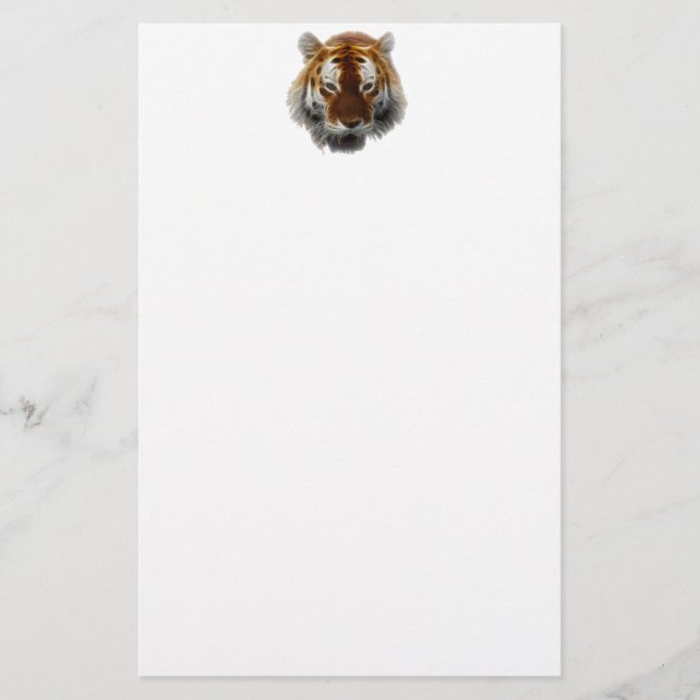 Papelería Fractal del tigre (Anverso)