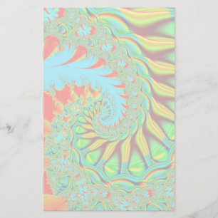 Papelería Fractal vibrante del remolino inmóvil