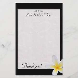 Papelería Frangipani negro - Boda Gracias