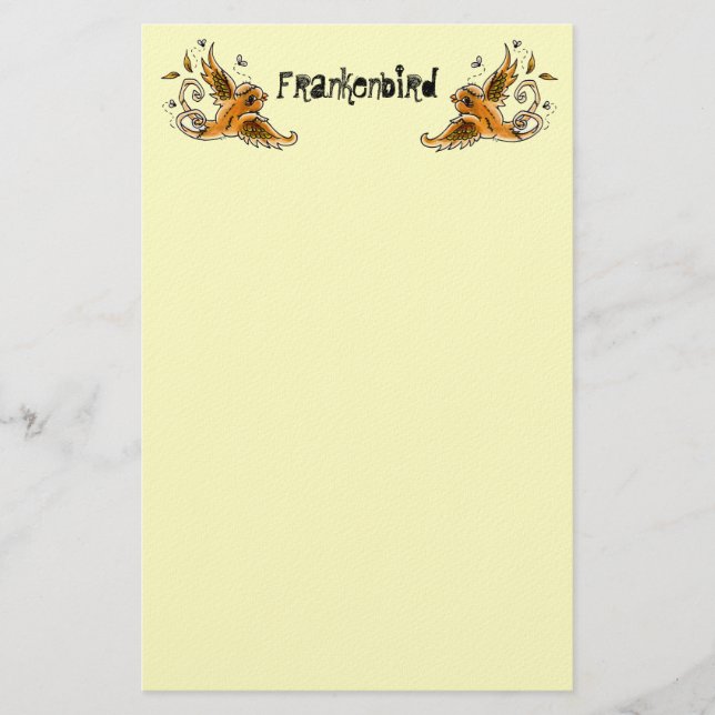 Papelería Frankenbird inmóvil (Anverso)