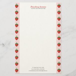Papelería Fresa dulce - personalizada y personalizable