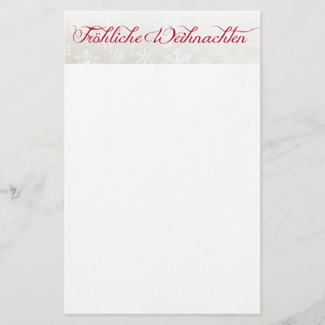 Papelería Frohe Weihnachten (Anverso)