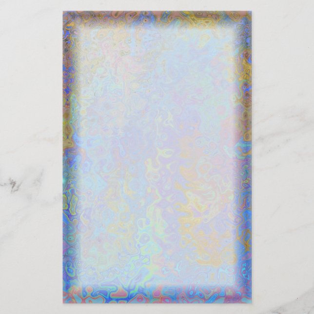 Papelería Frontera del remolino del color (Anverso)