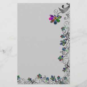 Papelería Frontera floral apenada