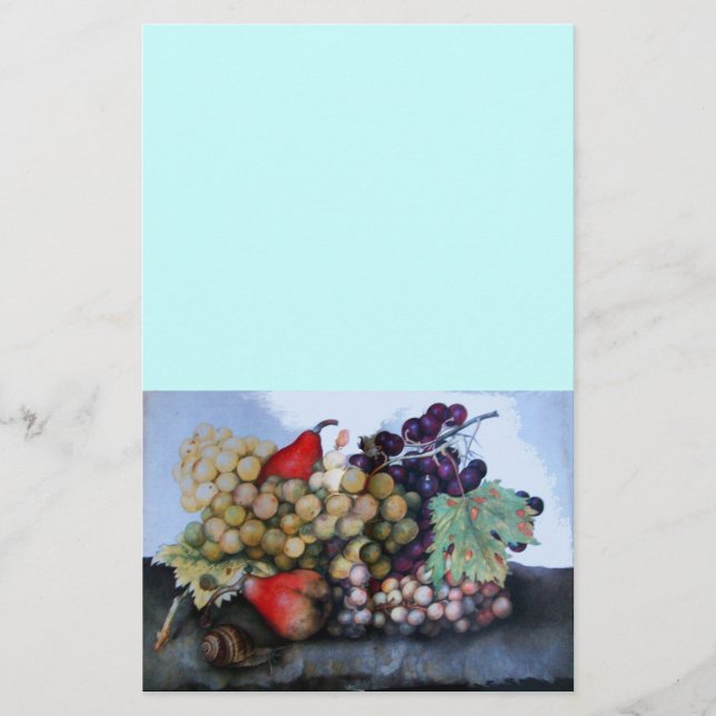 PAPELERÍA FRUTAS DE TEMPORADA 1 - GRAPAS Y PERLAS (Anverso)