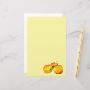 Papelería Fruto de la fruta de la acuarela