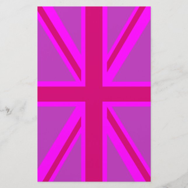 Papelería Fuchsia Union Jack (Anverso)