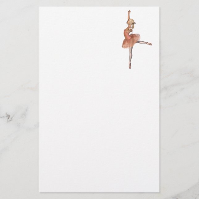 Papelería Funcionamiento del ballet - actitud de la actitud (Anverso)
