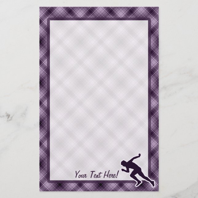 Papelería Funcionamiento púrpura (Anverso)