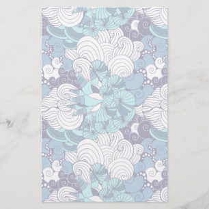 Papelería Funky Seashell Pattern