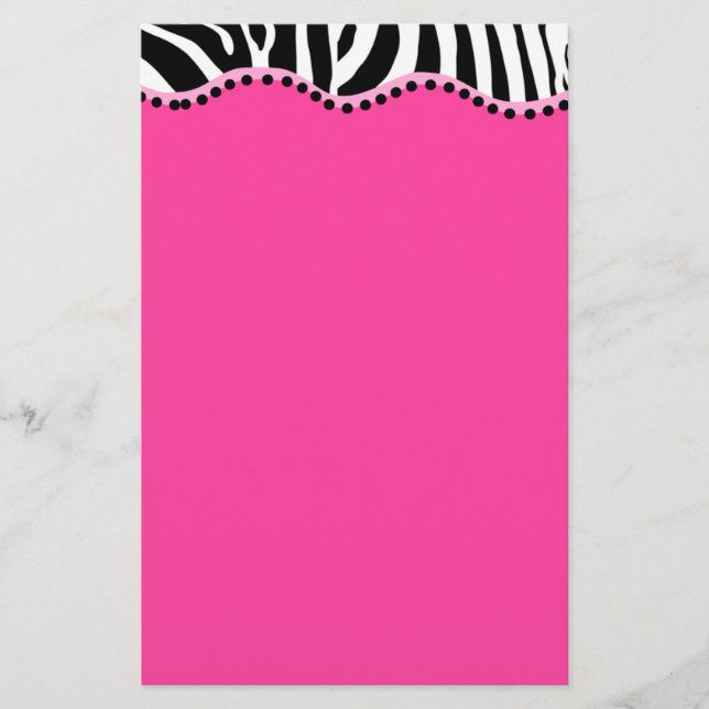 Papelería Funky Zebra Stationery (Anverso)