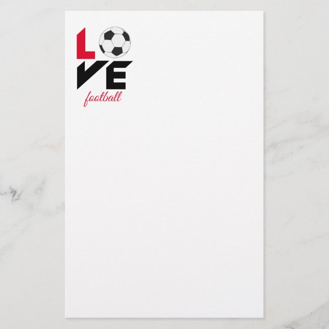 Papelería Fútbol de amor (Anverso)
