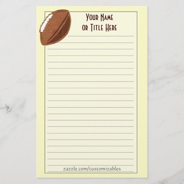 Papelería Fútbol inmóvil (Anverso)