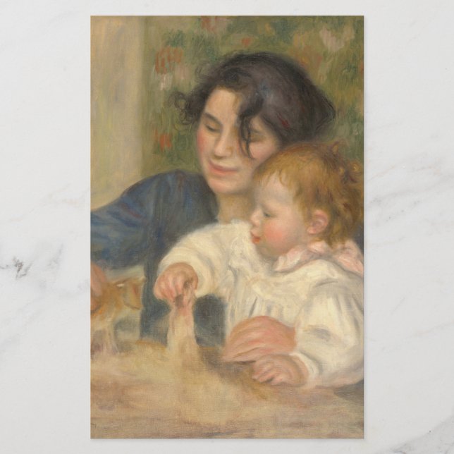 Papelería Gabrielle y Jean (por Pierre-Auguste Renoir) (Anverso)