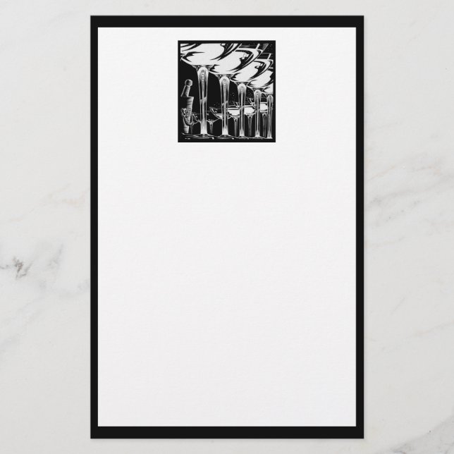 Papelería Gafas de champagne (Anverso)