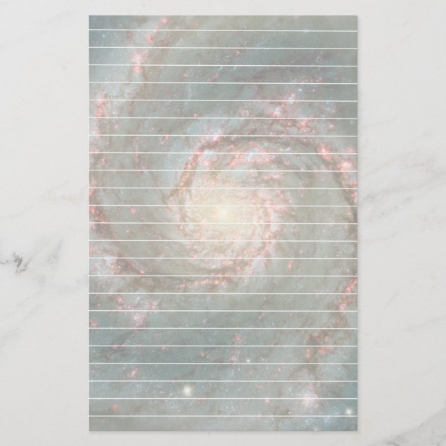 Papelería Galaxia De Hidromasaje Con Líneas (Anverso)