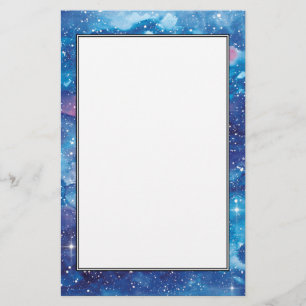 Papelería Galaxia de la acuarela del arte del espacio