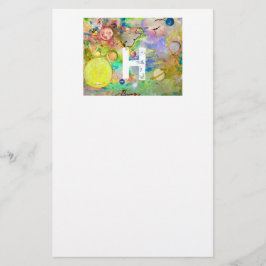 Papelería Galaxia pintada a mano inmóvil