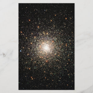 Papelería Galaxia rodeada de estrellas en fondo negro