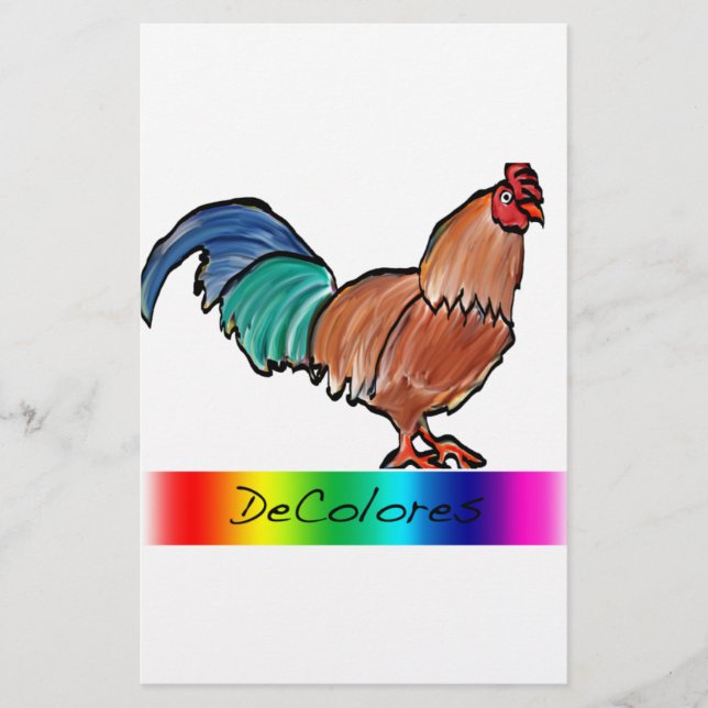Papelería Gallo de DeColores (Anverso)