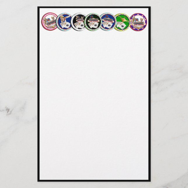 Papelería Galore de fichas de póquer (Anverso)