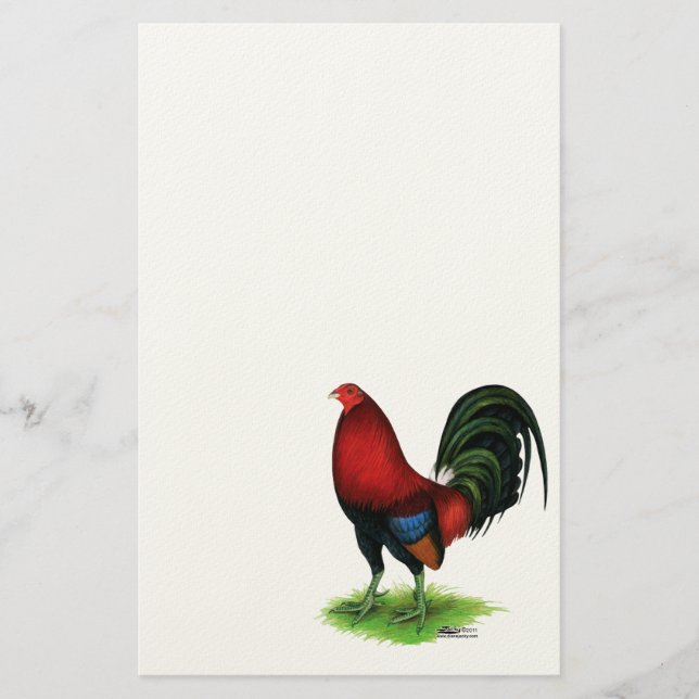 Papelería Gamecock: rojo oscuro (Anverso)