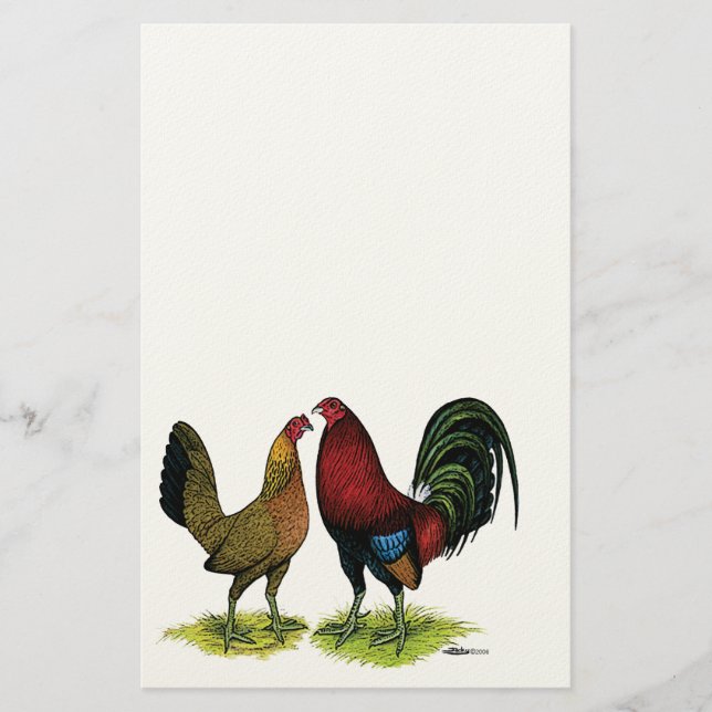 Papelería Gamefowl Pair (Anverso)