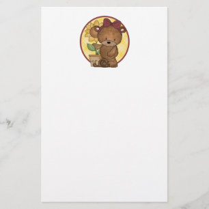 Papelería Gardening Teddy Bear