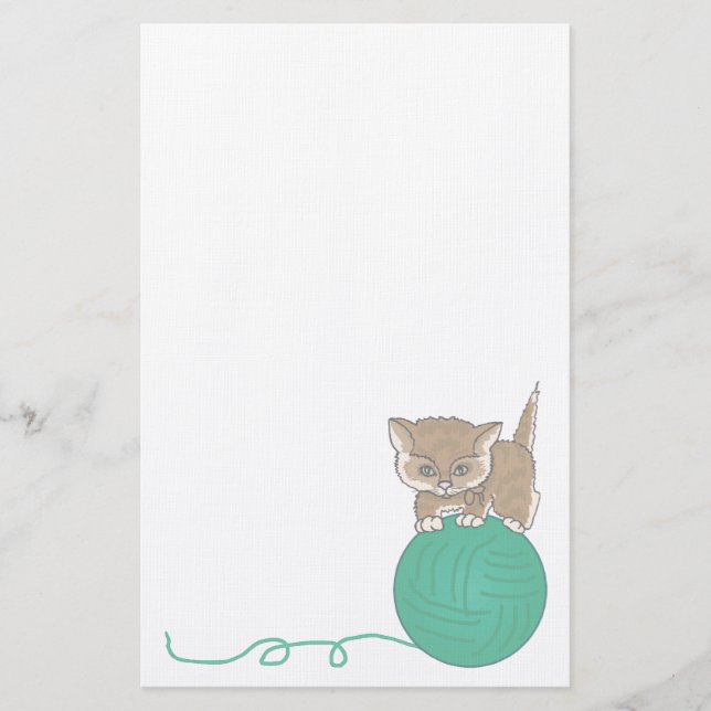 Papelería Gatito animal amante de la mascota Stationery (Anverso)