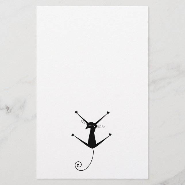Papelería Gatito banal negro 10 (Anverso)