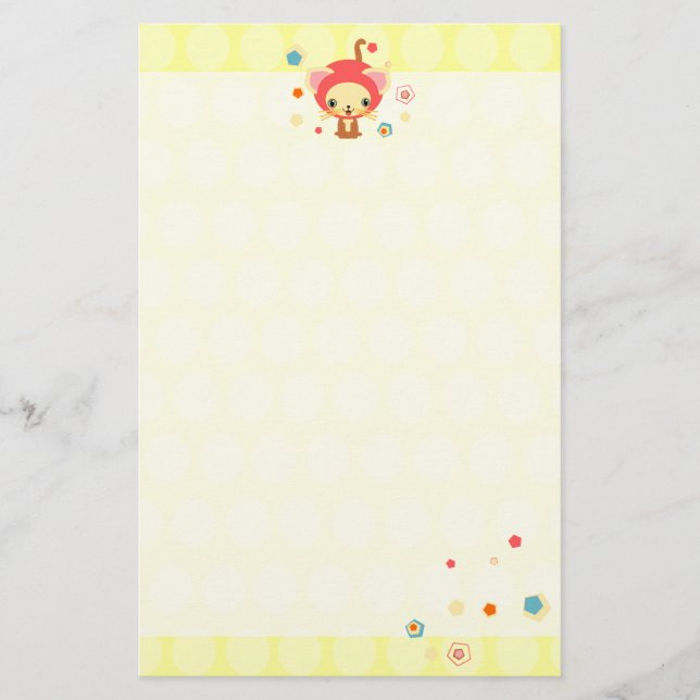 Papelería gatito estelar (Anverso)