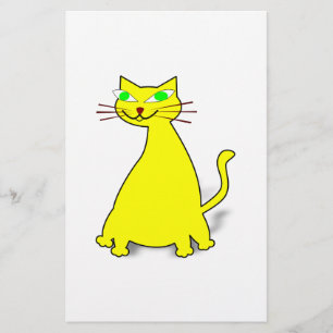 Papelería Gato de grasa amarillo