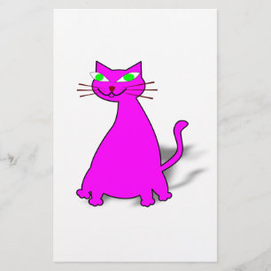 Papelería Gato de grasa rosa