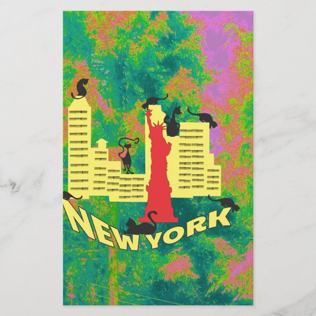 Papelería gato de NUEVA YORK (Anverso)
