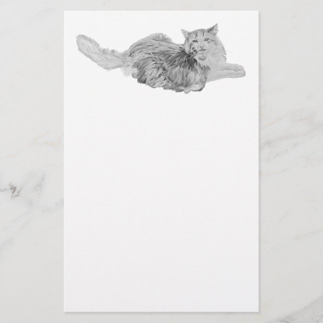 Papelería Gato forestal noruego (Anverso)