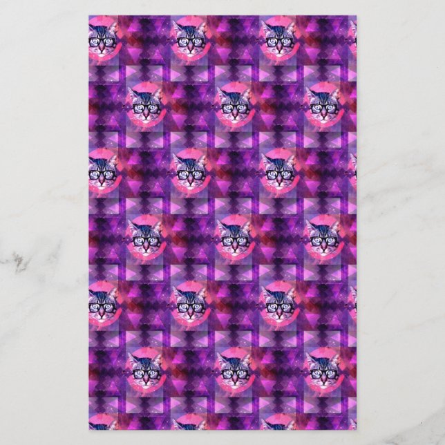 Papelería gato iluminado (Anverso)